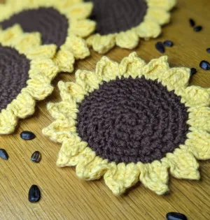 Sunflower Coasters