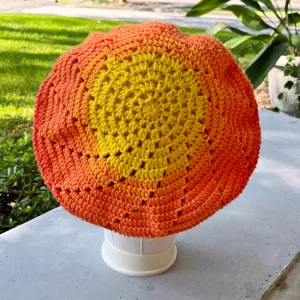 Sunshine Pinwheel Beret