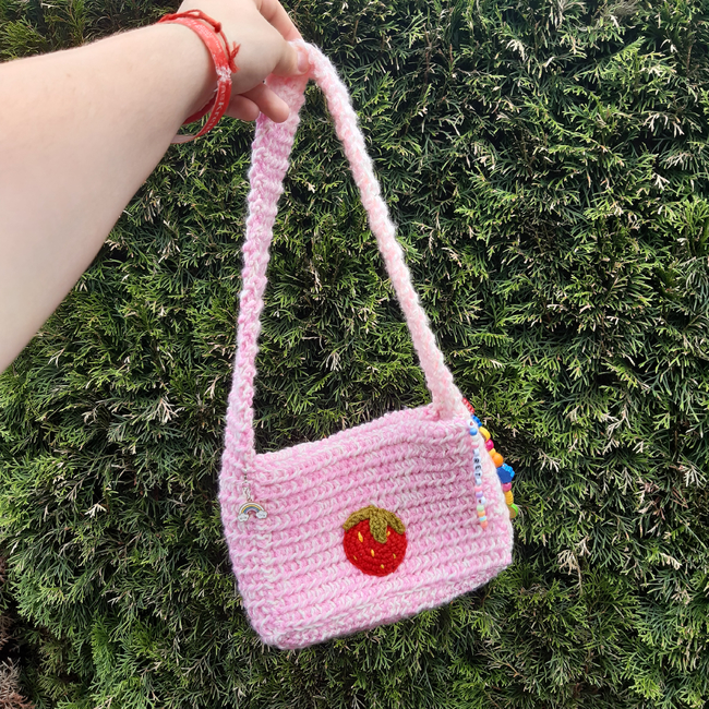 A Floral Moss Purse - Martin's, the Flower People