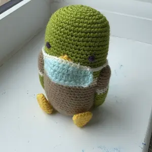 Crochet mallard duck