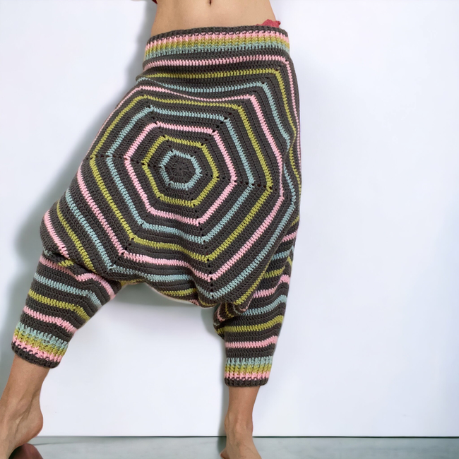 Harem Pants Boho Trousers: Crochet pattern | Ribblr