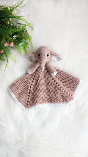 Bunny baby lovey, crochet blanket pattern Crochet pattern by AmigurumiJoys