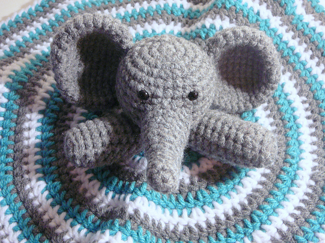 Elephant Lovey - Free Crochet Pattern Loops & Love Crochet