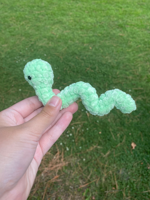 PATTERN: Crochet Emotional Support Worm 