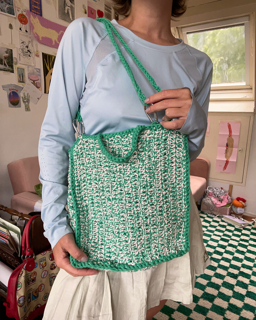 Crochet Knitting Tote Bag Perfect Gift for the Crafter in the