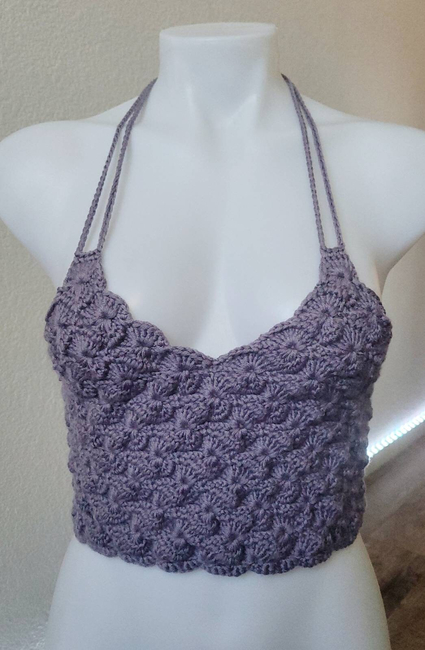 The Moonlit Bralette Crochet pattern by hanna christena