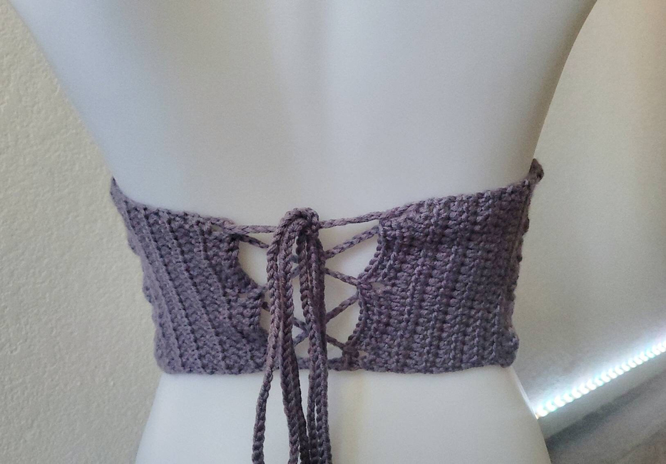 The Moonlit Bralette Crochet pattern by hanna christena