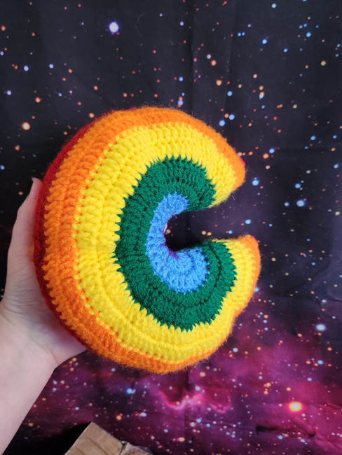 Rainbow Cushion Crochet Pattern