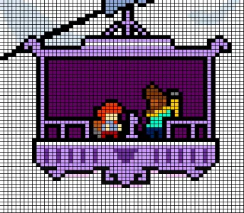 Madeline and Theo (Celeste) on the Goldenridge Gondola