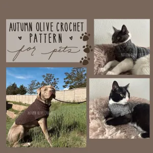 autumn olive sweater for pets