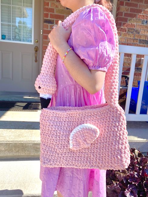 Flamingo Straw Bag