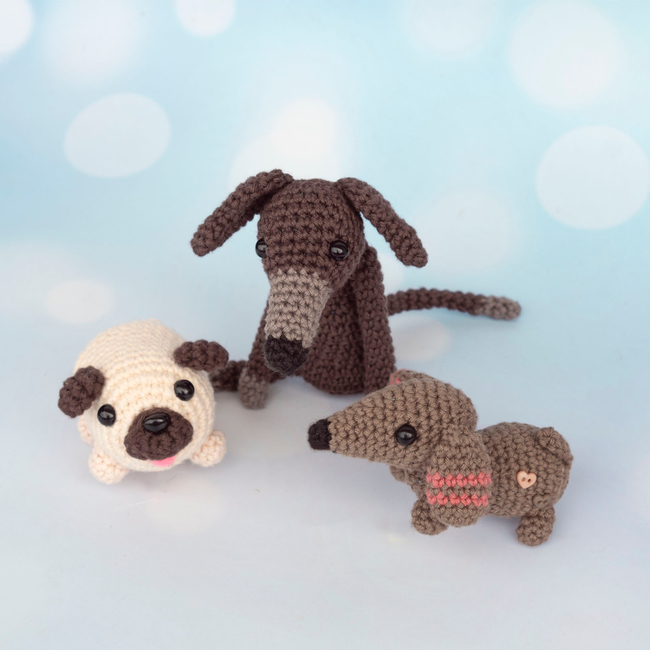 Greyhound / Whippet Crochet Pattern Crochet Keychain Dog Amigurumi Pattern