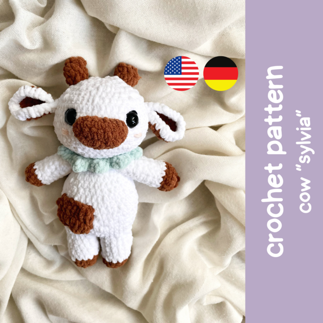 20 Cute Free Crochet Cow Patterns » Make & Do Crew