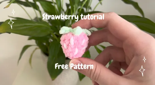 FREE Strawberry plushie pattern