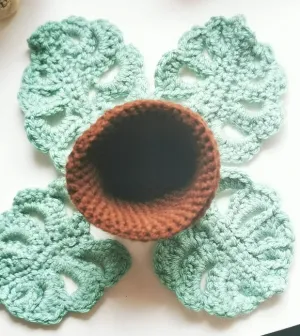 Monstera Leaf Coaster Pattern