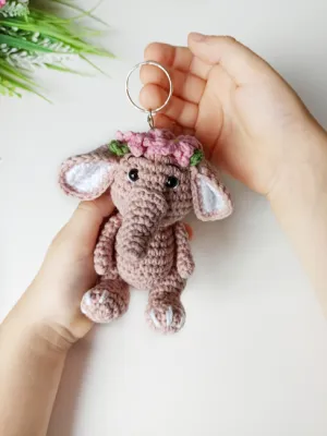 Crochet elephant pattern, amigurumi baby elephant pattern