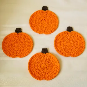 Crochet Pumpkin Coaster