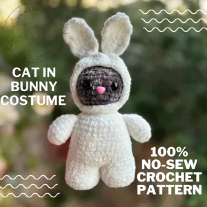 Cat in Bunny Costume