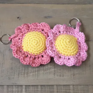 Cute 3d flower keyring/keychain