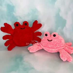 No-Sew Crab Plush Crochet Pattern