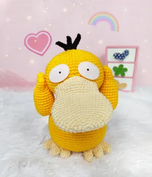 Pokemon Psyduck Amigurumi Pattern With Golduck Outfit Crochet Toy