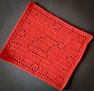 Santa Hat Dishcloth