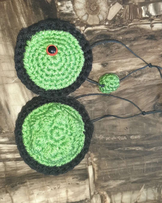 Crochet Pattern Round Bag with Bag Charm 