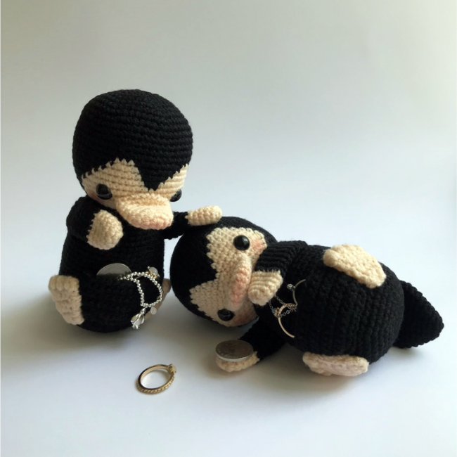 Niffler Amigurumi Crochet Pattern, Stuffed Yarn Toy Plush An