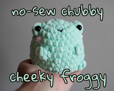 No-Sew Chubby Cheeky Froggy (with video tutorial)