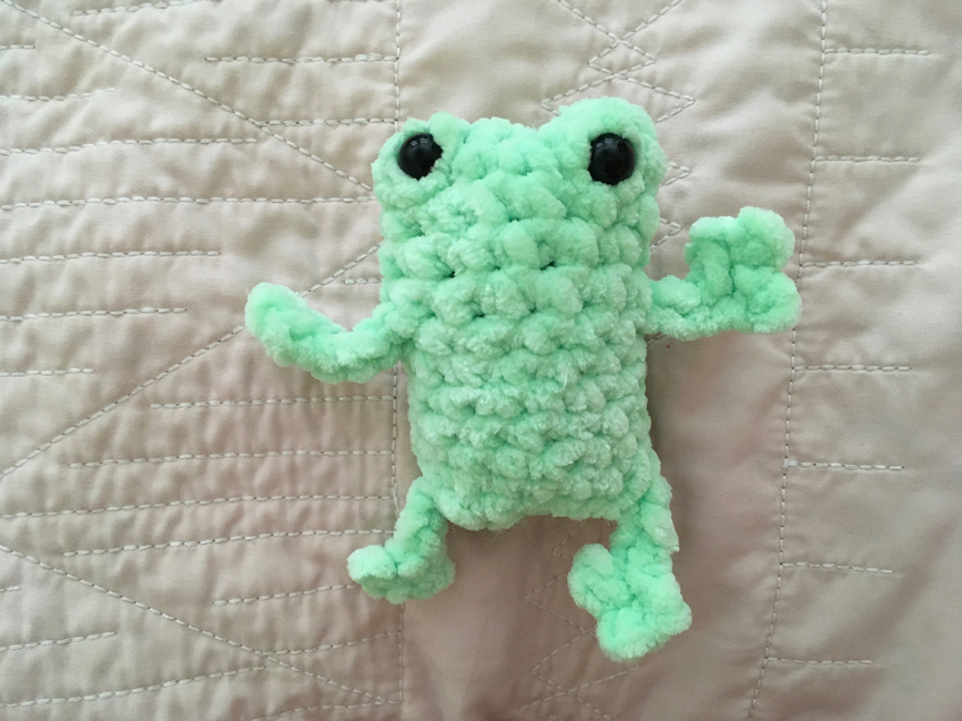 Mini Frog Plush Toy Crochet Small Frog -  Canada