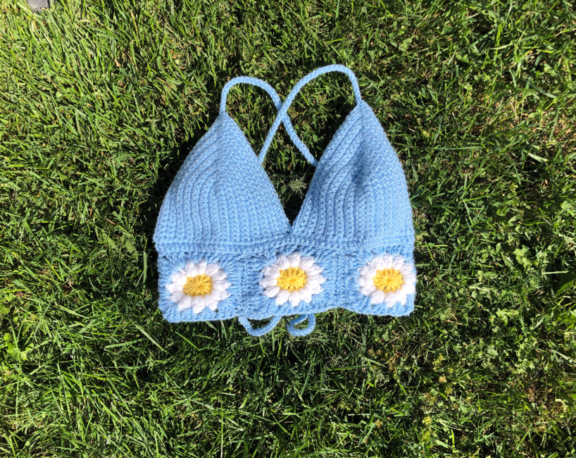 Daisy Bralette/Crop Top in Light Blue – Hey Grl Hey Jewelry