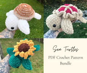 Sea Turtle Crochet Pattern Bundle