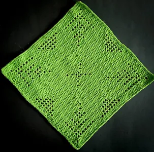 Cornered trees dishcloth