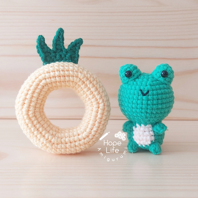 Crochet Pattern Hippo Ice Cream, Chubby, Stuffed Animal, Cute