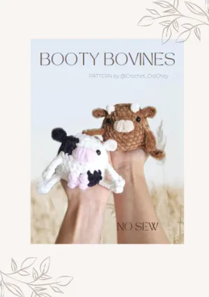 Booty Bovines, No-Sew Cow & Bull