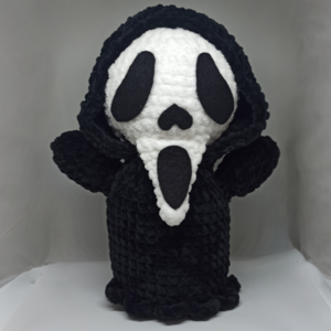 Ghostface Plushie/ Scream Character / Thrill / Slasher/ Crochet Pooch 