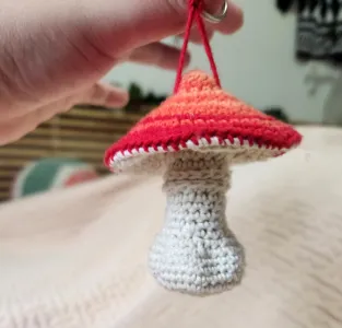 Clothing & Accessories :: Mushroom Chapstick Lanyard/Lighter holder/Vape  Lanyard Crochet