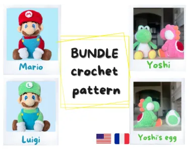 BUNDLE Super Mario, Luigi, Yoshi and Egg