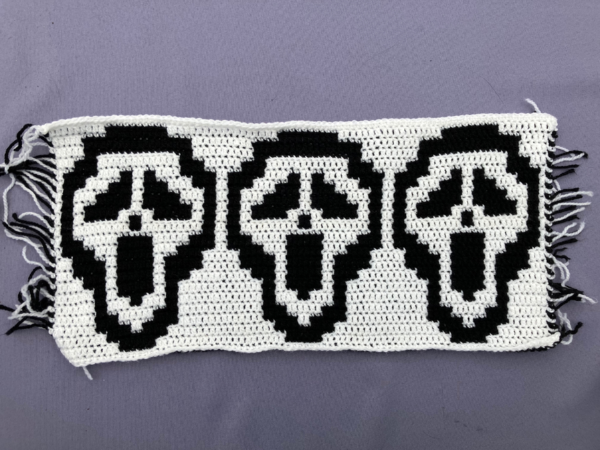 Extra Large Handmade Crocheted Ghostface 