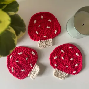 Mushroom Coaster  Pattern