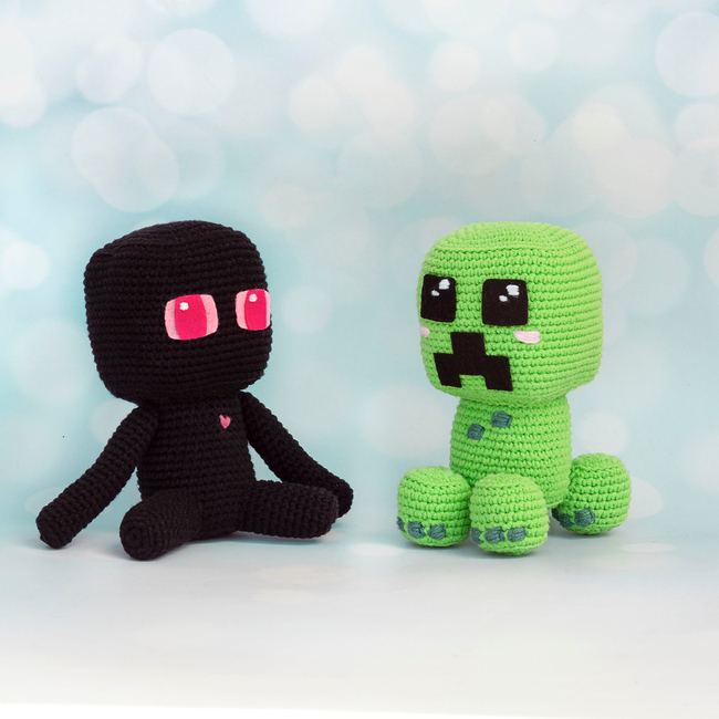 Minecraft Enderman Felt Enderman Minecraft Gift Decor 