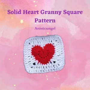 Solid Heart Granny Square