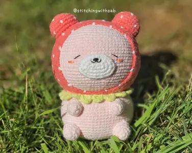 Strawberry Bear Crochet Pattern