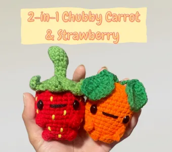 2 - In - 1 Chubby Carrot & Strawberry