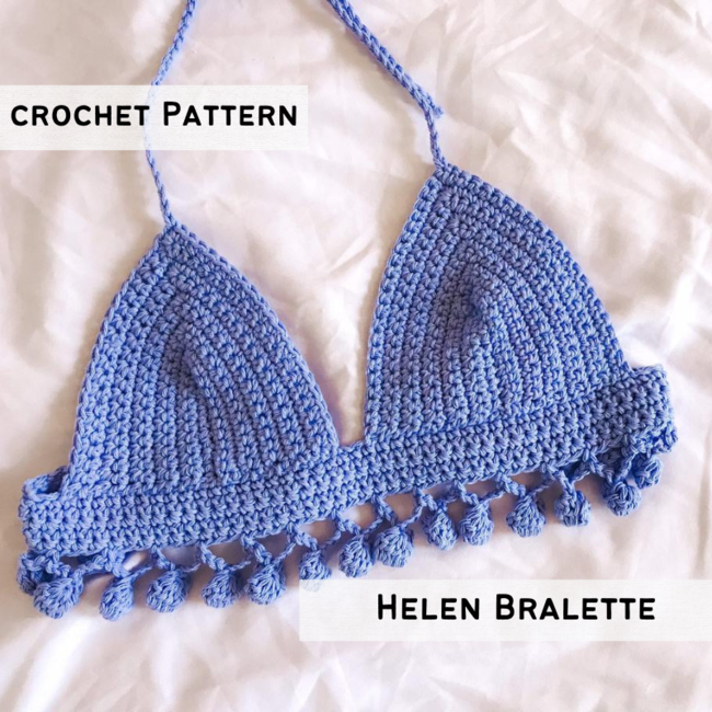 Buy Basic Crochet Bralette Pattern, Easy Crochet Bikini Pattern