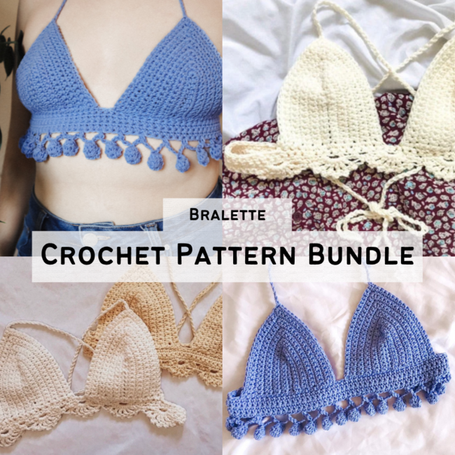 Crochet Bralette Bundle: Crochet pattern