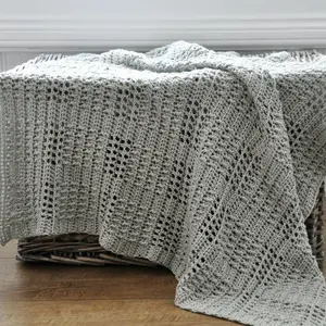 Silver Squares Blanket