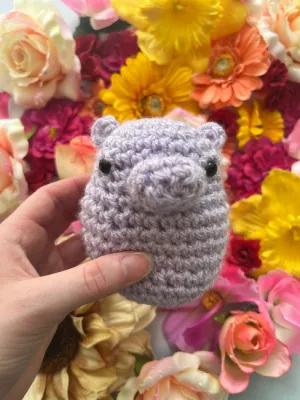 Delilah the Hippo Amigurumi