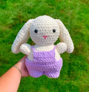 Bunny with Overalls Plushie (Amigurumi)