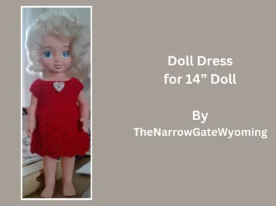 Doll Dress  for 14\
